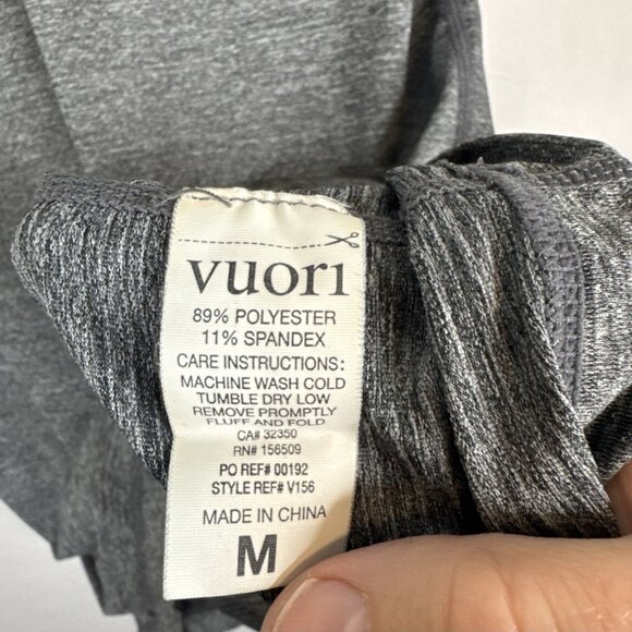 Vuori Graphic Performance Tee Men’s Medium Heather Gray Stretch V156 - Picture 4 of 6